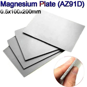 1 Pezzo Foglio Piastra Lega di Magnesio AZ91D 0,5mmx100mmx200mm (molto spesso) - Foto 1 di 4