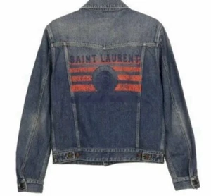 NWT SAINT LAURENT Denim Blue Jacket Sz.M - Picture 1 of 6