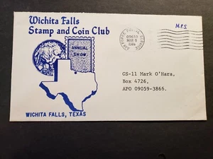 APO 09633 WIESBADEN, GERMANY 1988 Air Force Cover WICHITA FALLS, TX Cachet - Picture 1 of 2