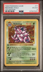 PSA 4 - 1999 Pokemon Game NIDOKING Holo 1st Edition #11 (7625) - Picture 1 of 2