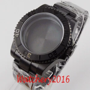 40mm PVD Watch Case fit Miyota8215 NH35 NH34 ETA2824 PT5000 2813 Sapphire Glass - Picture 1 of 4