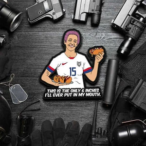 Megan Rapinoe Subway Parody PVC Morale Patch - Picture 1 of 1