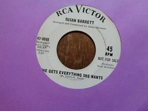 SUSAN BARRETT Northern Soul RCA WHITE PROMO / VG / She Gets Everything She Wants - Picture 1 of 1