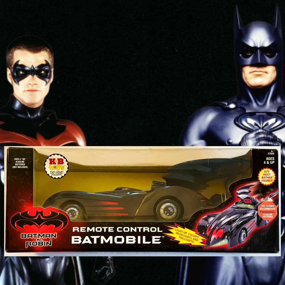 Batimóvil KB Toys Kenner Batman & Robin 1997 control remoto como nuevo en caja sellada Foto 1 de 4