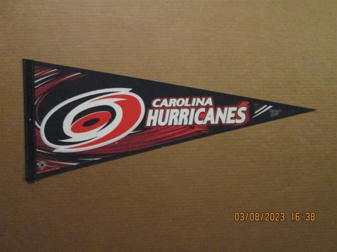 NHL Carolina Hurricanes Vintage 1990's Style #1 Team Logo Hockey Pennant Cover