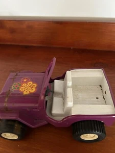 Vintage Tonka Pressed Steel Purple Flower Jeep WORKS - Picture 1 of 5