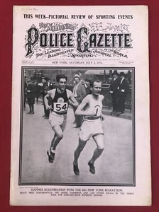 New York City Marathon Police gazette July 3, 1915 Jake Dauber - Picture 1 of 10