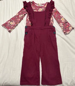 Matilda Jane Moments with You Science Central Romper & Apple Orchard Top Size 4 - Picture 1 of 4