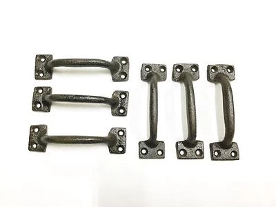 Rustic Cast Iron Small Drawer/Cabinet Pull (set Of 6).  180-0016 - Image 1 of 2