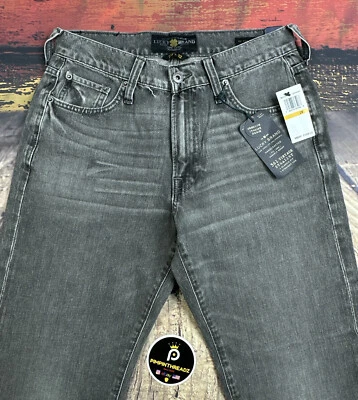 Lucky Brand Jeans Men 29x32 Grunge Gray 361 Vintage Straight Washout Stretch NWT - Image 1 of 4
