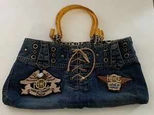 Custom Harley Davidson Jeans Handtasche Tasche. - Bild 1 von 12