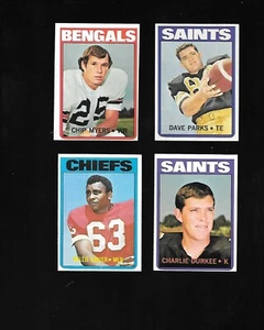 1972 Topps Finish or upgrade your Set 19-card Lot Football Trading Cards NFL - Picture 1 of 8