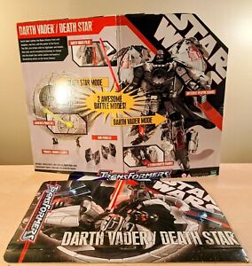 TRANSFORMERS STAR WARS CROSSOVERS DARTH VADER DEATH STAR PACKAGE CARD