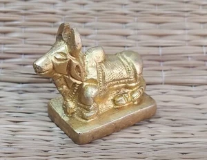 Toro Nandi (Bue di Shiva) porta statua in ottone / Monte del dio indù Shiva Shiv - Foto 1 di 4