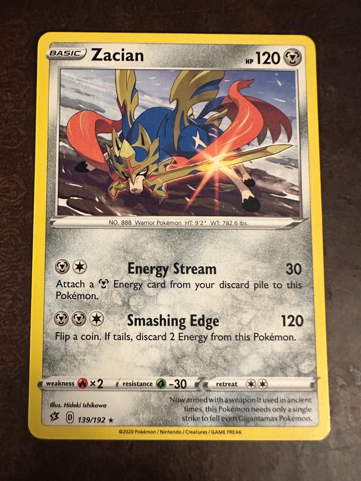 Zacian 139/192 Swsh02: Rebel Clash Regular - Image 1 of 2
