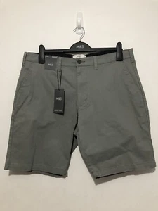 M&S Chinos Shorts With Stretch W36 Regular Light Grey - Picture 1 of 12