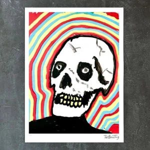 Tim Armstrong HOLIDAY SKULL Poster Print. AP. Rancid. RARE! Mint! - Picture 1 of 2