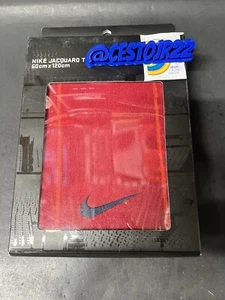 NIKE STRIPED JACQUARD TOWEL GOLF CADDY RED NEW IN BOX (DAMAGED) - Picture 1 of 3