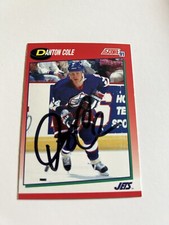 Danton Cole 1991 Score Canadian Winnipeg Jets Card # 240