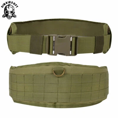 Cinturón táctico MOLLE acolchado patrulla combate caza exterior militar cinturón suave - Imagen 1 de 4