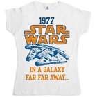 Star Wars Far Away Falcon Fitted Womens T-Shirt