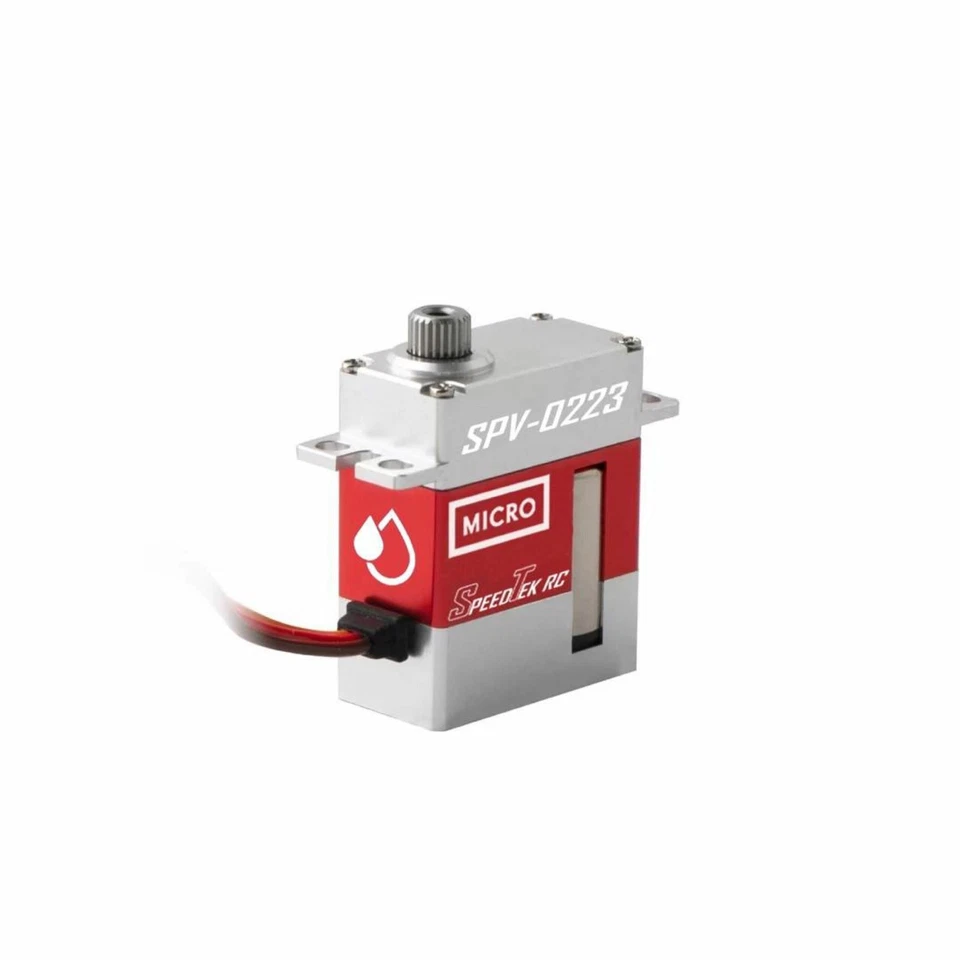 SpeedTek RC Micro Full Aluminum Water Resistant 80+Oz Steel Gear Servo - Image 1 of 1