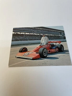 Anthony Joseph AJ Foyt vtg 1970s Indy racing pictorial Postcard Team Gilmore - Image 1 of 4