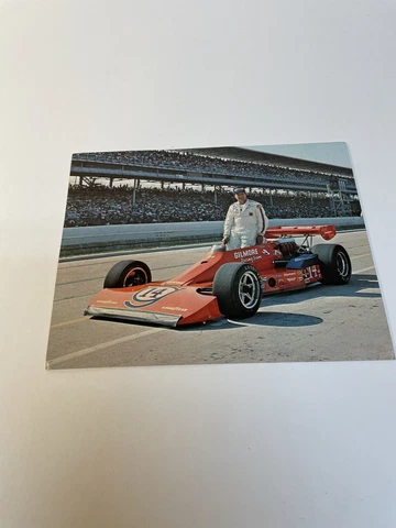Anthony Joseph AJ Foyt vtg 1970s Indy racing pictorial Postcard Team Gilmore Cover