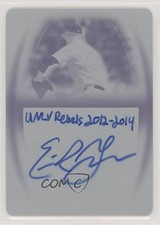 2014 Leaf Trinity Printing Plate Cyan 1/1 Erick Fedde #A-EF1 Auto 1c9