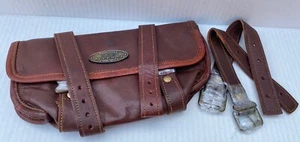 NEW Motorcycle Leather Tool Bag Luggage Saddle Bag Storage Tool Pouch New - Bild 1 von 5