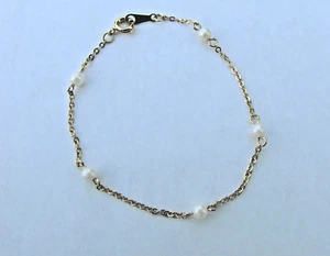 Vintage Avon Pearly Accents Bracelet - 7" - Picture 1 of 2