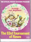 1982 Rose Parade Program 93rd Tournament of Roses Miss Piggy & Kermit Frog Cover