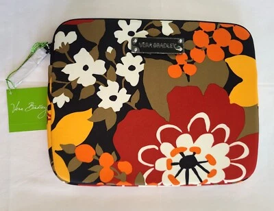 Vera Bradley Bittersweet Neoprene Tablet eReader Sleeve 10x8 Padded Zipper N12 - Image 1 of 4