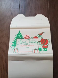 Vintage 6 Stück faltbare Weihnachtskarten - Bild 1 von 4