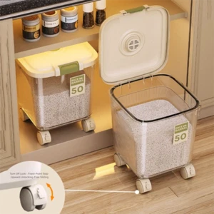 Leakproof Rice Grain Storage Box Moisture-proof Cereal Container - Picture 1 of 19