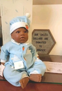 Vgt 1998 Lee Middleton Dolls Model #00150 "Bunny Dreams" African Am Baby Boy - Picture 1 of 15