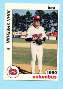 1990 Minor League Cards  # 18 John Sheehan -- Columbus Mudcats -- Box 151