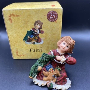 Boyds Yesterdays' Child Dollstone Collection Faith - Christmas Morning #3593 1E - Picture 1 of 7