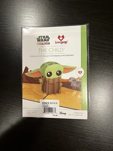Lovepop Star Wars The Mandalorian The Child Pop Up Card 5x7 - 3D Greeting Grogu - Picture 1 of 2