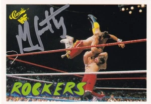 Tarjeta coleccionable de lucha libre profesional clásica firmada por Marty Jannetty 1990 WWF #81 luchador - Imagen 1 de 5