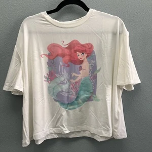 Camiseta para mujer Disney Parks 2023 Ariel arte en pantalla XL Sirenita calce cuadrado - Imagen 1 de 7