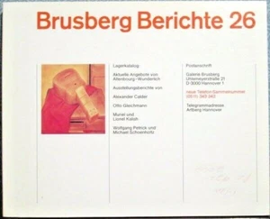 1981 "BRUSBERG BERICHTE 26" German Art Catalogue - Bild 1 von 4