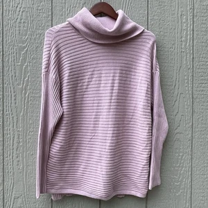 Maglione Chicos donna 2/L rosa veneziano cotone cashmere costine misto spalla a goccia - Foto 1 di 17