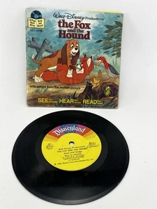The Fox And The Hound #383 Vintg 1981 Read along story Book & Record Walt Disney - Bild 1 von 9