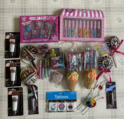 Nerds Candy Scented Nail Polish, Nerds Lip Gloss, Hersheys Lip Balm, Bubble Yum - Image 1 of 4