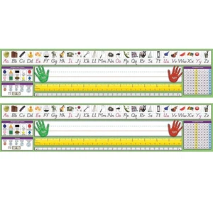North Star Teacher Resources Adhesive Primary Modern Manuscript Desk Plates - Picture 1 of 2