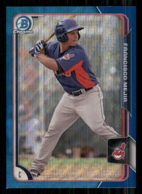2015 Bowman Chrome Prospects Blue Wave Refractors #BCP43 Francisco Mejia - Image 1 of 2