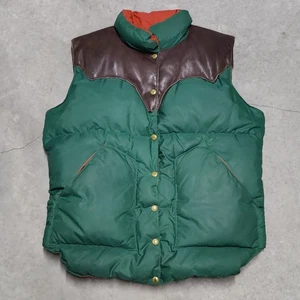 Chaleco de plumón Rocky Mountain con plumas para hombre talla 9/10 nailon años 70 vintage - Imagen 1 de 17