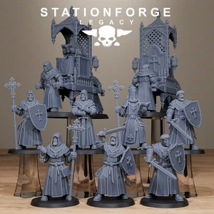 Thorncrest Priests x9 - Stationforge Legacy - Picture 1 of 10