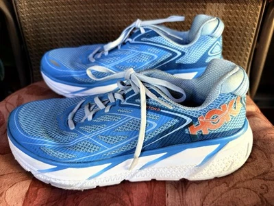 Hoka One One Clifton 3 Women's Size 9.5 Blue Sneakers - Image 1 of 4